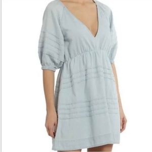 7 for all mankind blue babydoll dress